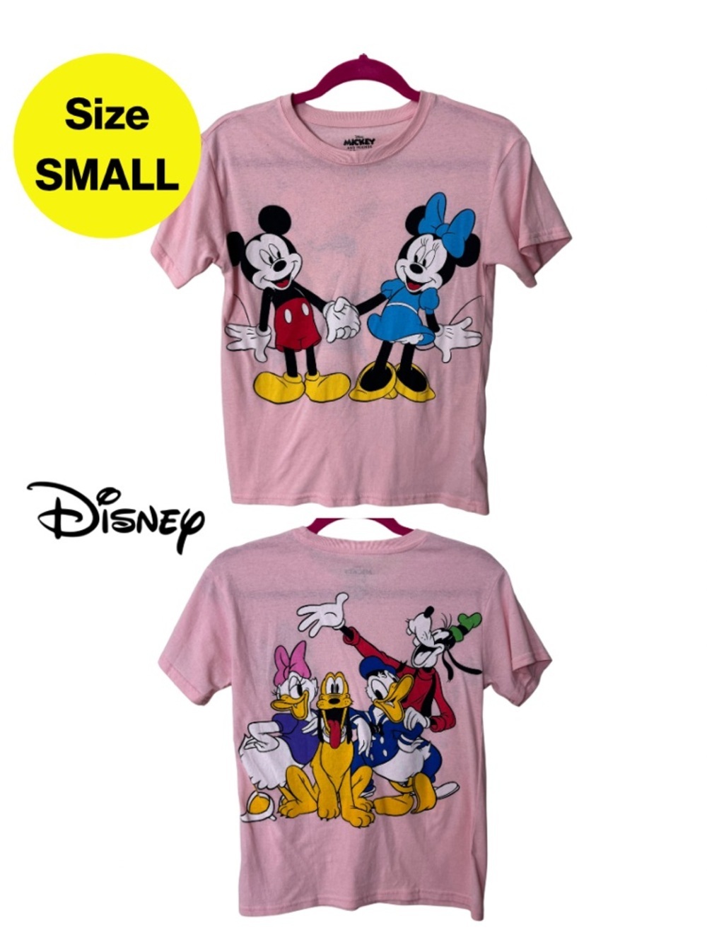 3/for $15 🍒 DISNEY Mickey & Friends Graphic Short Sleeve Tee (Women’s Small)